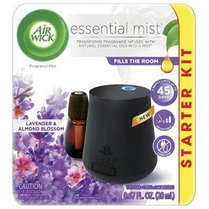Air Wick Essential Mist Starter Kit (Diffuser + Refill), Lavender Almond Blossom